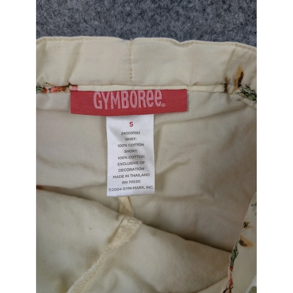 Vintage Gymboree Girls Aloha Island Patchwork Skort Hula Pineapple‎ Pink Green 5